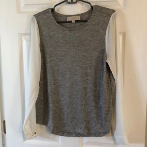 Grey and cream long sleeve